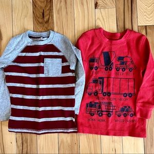 Boys 3T long sleeved tee bundle. Good condition.
